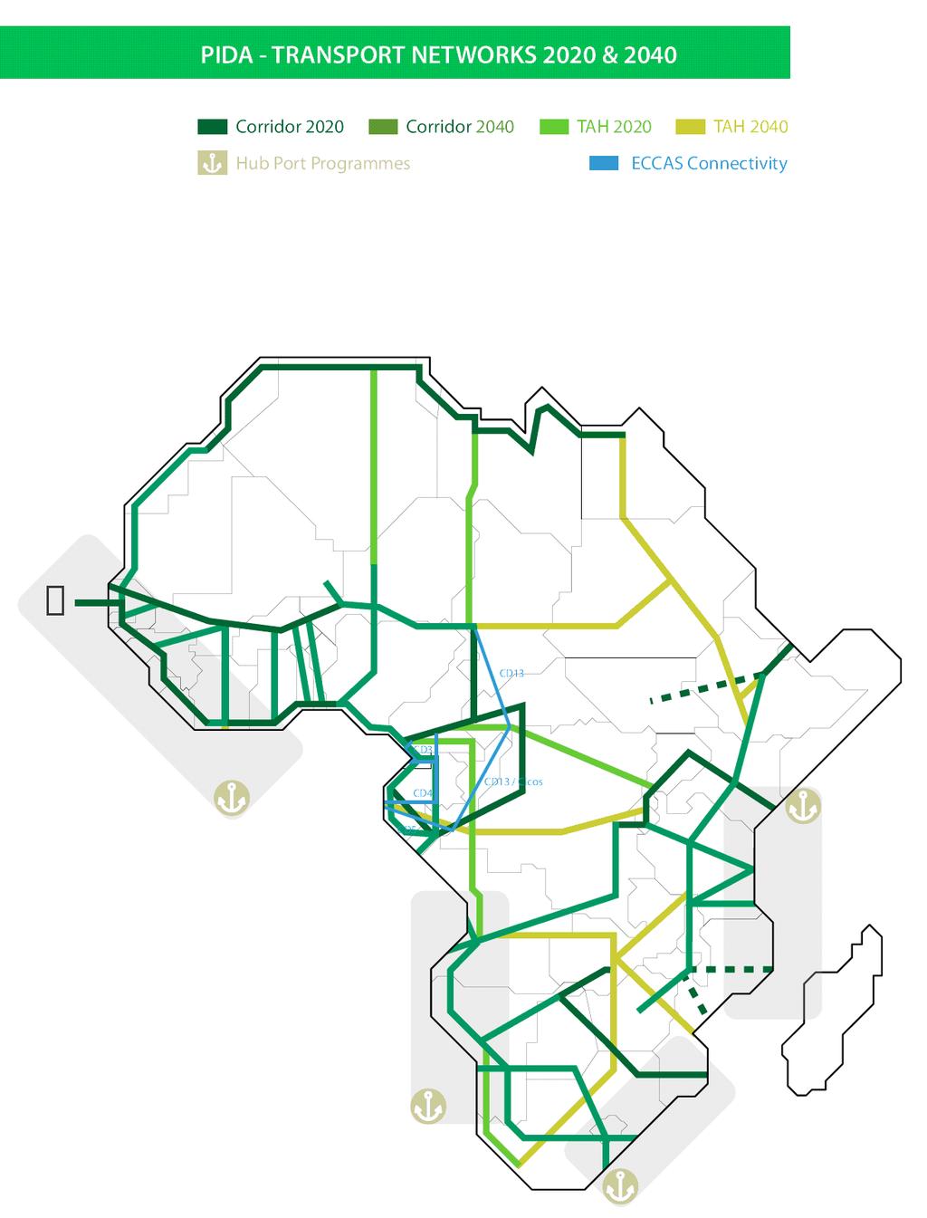 Transport Networks 24 items-usd 25 bn The transport program links the major production and consumption centers, provides connectivity among the major