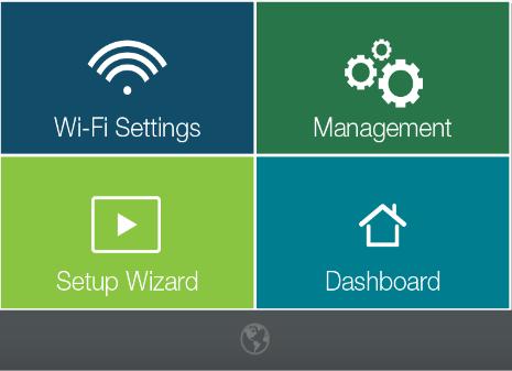To access the main Settings Menu tap Settings from the Dashboard.