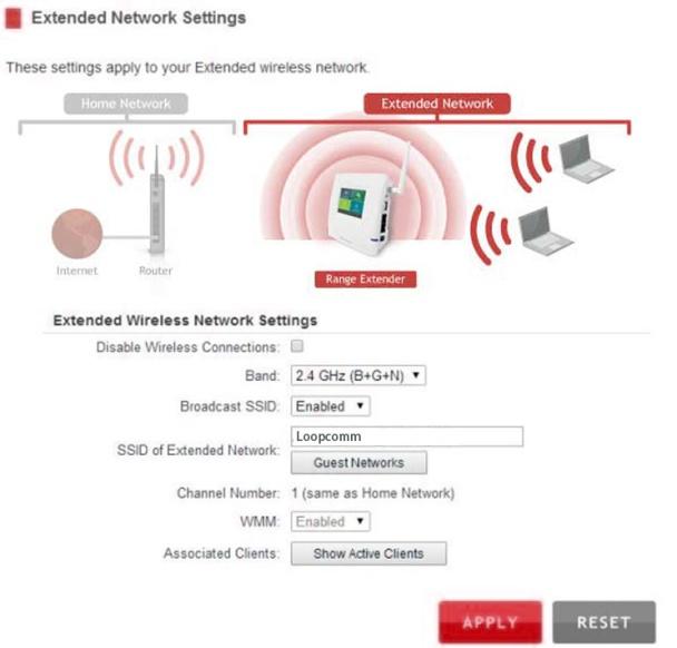 WI-FI SETTINGS (WEB BROWSER) Home Network Settings Home Network Settings allow you to adjust settings for your Range Extender s connection with your Home Network router.