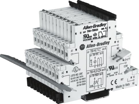 Bulletin -HL Product Overview/Product Selection Product Selection Bulletin -HL "Terminal Block Relay" Relay and socket assembled interface modules for high density interposing or isolation