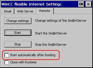Disable the Start automatically after booting setting.