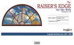 It is very important to make sure you have changed the original password to another password. After you access RE:Web, the login screen appears. Type your Raiser s Edge user name and password.