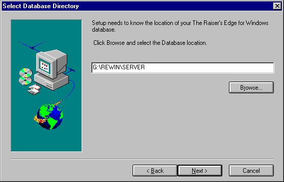 DatabaseDirectory DatabaseDirectory. Use this setting to specify the location of the database for a workstation so you do not see the Select Database Directory screen during installation.
