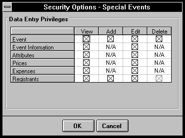 RE:Mail Security With RE:Mail Security, you can define the mailing functions for the group. When you select RE:Mail Security, the Options button becomes active.
