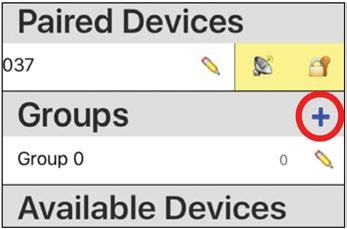Then, tap the (+) symbol to the right of where is says Groups on the screen. You will now see that there is a Group 0 under the Groups section. 10.