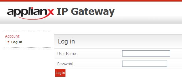 7. Configure Aculab ApplianX IP Gateway A number of steps are required to configure the Aculab ApplianX IP Gateway, the initial assigning of the administration IP address, administration user name