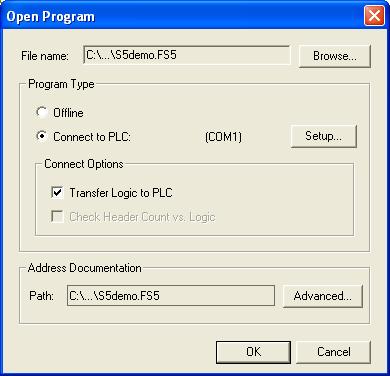 Transferring an Offline Program Online Logic, data, and configuration from a program that has been opened in offline mode can be transferred to the PLC.