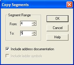 Selecting by Segment or by Parts Program logic or data may be selected (for copying, cutting, deleting, or clearing) either by whole segments or by individual parts.
