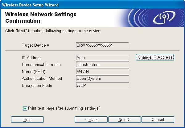 Wireless configuration for Windows using the Brother installer application (Not available for MFC-5490CN and MFC-5890CN) m If your network is configured for Authentication and Encryption, the