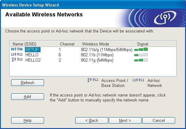 Wireless configuration for Windows using the Brother installer application (Not available for MFC-5490CN and MFC-5890CN) Note The default Node name