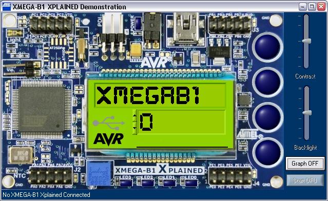5.2.2 Using the USB generic HID interface This USB interface offers the capability to control and get the following information from the Atmel XMEGA-B1 Xplained: Retrieve on-board sensors
