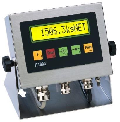4.1 IT1000 EX2/22 INDICATOR ROBUST STAINLESS STEEL ATEX RATED INDUSTRIAL INDICATOR Standard programs for checkweighing and 1 & 2 speed filling using optional I/O module.