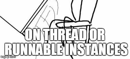 !! Do not call the run method on Thread or Runnable instances The task is merely executed in the same thread 9 10 THREAD BASICS THREAD PROPERTIES The main method executes in the main thread public