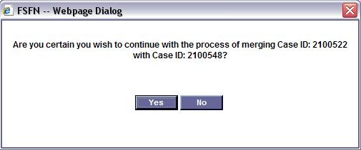 8. Select the Request for Closure checkbox. 9. Document the Closure Summary. FSFN DIALOG PROMPT 10. Click the Save button. 11. Click the Yes button on the FSFN dialog prompt.