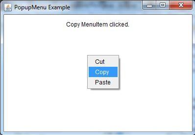 Menus User can also develop an application with a Menu. As a name indicates a Menu consists of Menu objects.