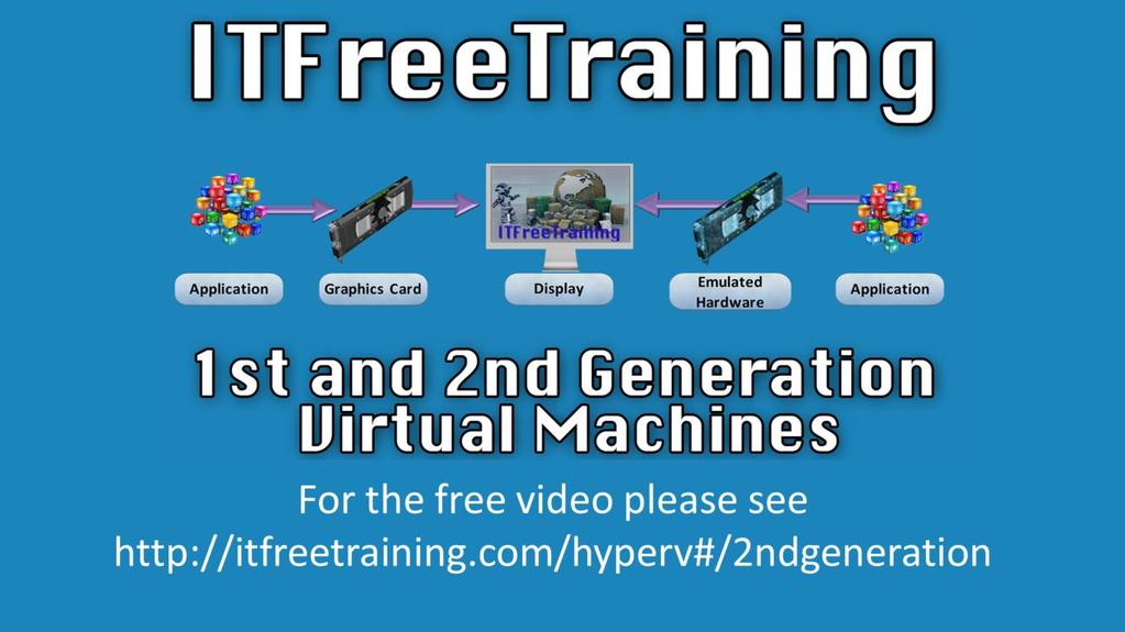 This video will look at the differences between 1 st and 2 nd generation virtual machines in Hyper-V.