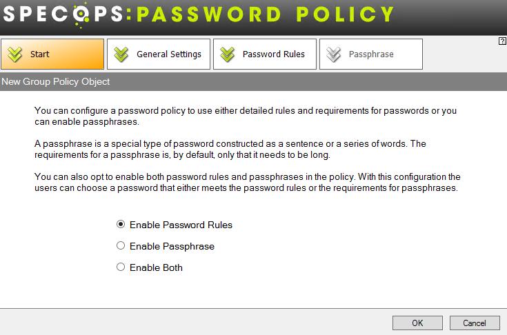 Policy settings In the Group Policy Management Editor expand User Configuration, Policies, Windows s node, and select Specops Password Policy. Click Create New Password Policy to configure the policy.