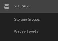1.4.1 Creating a Storage Group with a Service Level Setting service levels in Unisphere for PowerMax can be accomplished through either the Storage Group Dashboard or the Service Level Dashboard.