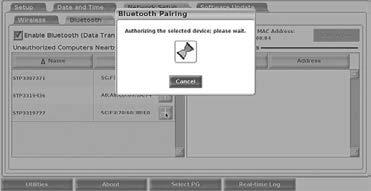 Bluetooth capable PC setup To enable Bluetooth communications and connect to Bluetooth capable PCs: 1.
