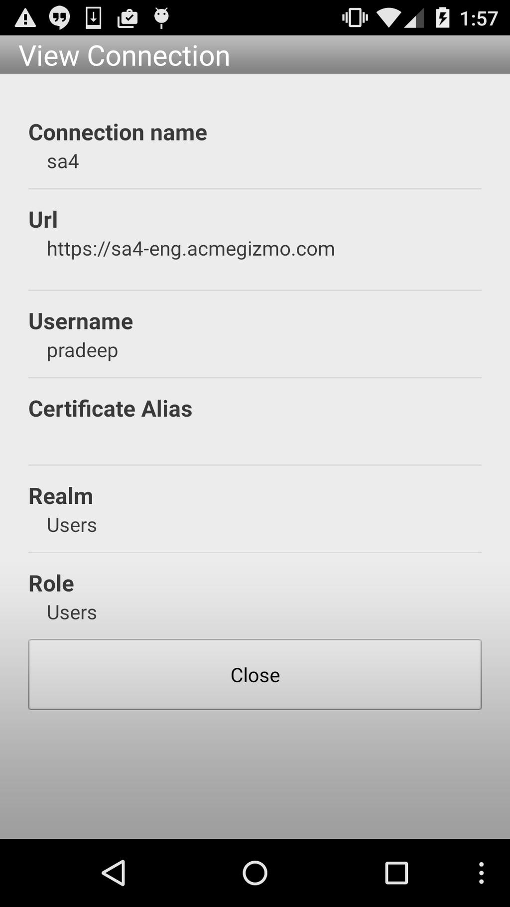 10. Add a VPN configuration with realm and role.