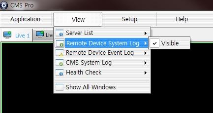 1 Server List When the device is registered, then it is displayed on the Server List.