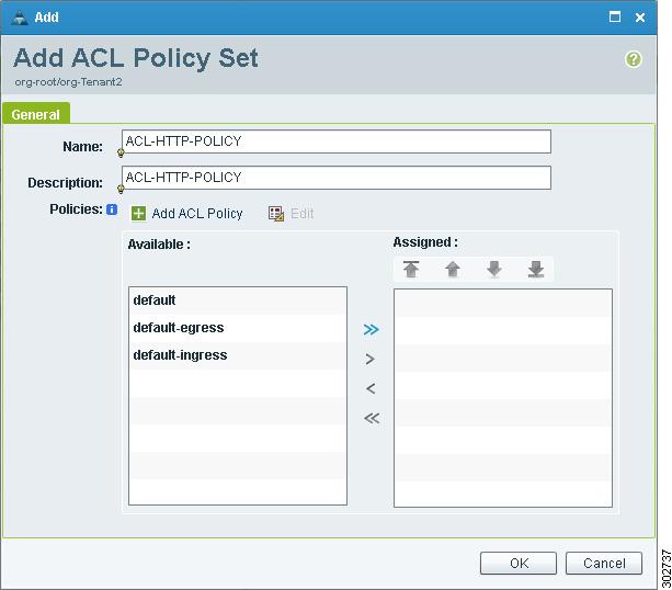 Table 14 Add ACL Policy Rule Dialog Box Fields (continued) Field Time Range Source Conditions Destination Conditions This value is set to Always by default. To set the time range: 1.