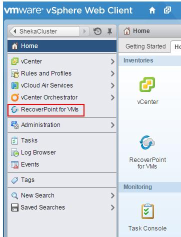 Verify deployment success Verify deployment success 1. To verify that the RecoverPoint for VMs plug-in is installed, connect to the vsphere Web Client.