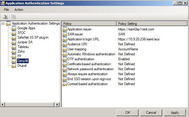 Application Firewall, same as you will enter in step 5 of Adding SAML Authentication to a Workflow on page 19. Enter a unique SAM ID to be identified in SAML authentication.