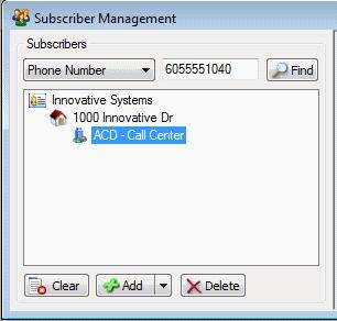 28 4. Subscriber Management Figure 4-4 Add New Call Center 4). Enter a description of the new call center and press the OK button.