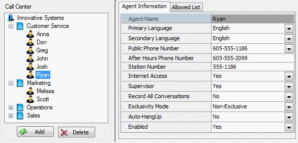 4. Subscriber Management 49 Figure 4-30 Agent Information Agent Name The name or description associated with this agent.