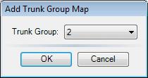 60 7. Administration Figure 7-5 Add Trunk Group Map Window Select the trunk group you wish to assign to the service and press the OK button.