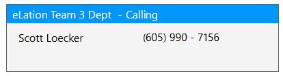 The next time the Place Call button is pressed, the last dialed number will still be present in the Call Number field. The call number must be deleted before entering a new call number.