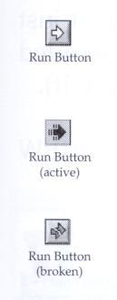 The Run Button The Run button, which looks like an arrow, starts VI execution when you click on it It