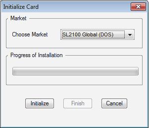 SL2100 ISSUE 1.0 1. To initialize (reformat) the InMail drive, click Initialize on the On the SL InMail Media Utility Main Screen (Figure 3-4 SL InMail Media Utility Main Screen on page 3-4).