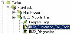 Configuring the Fault-tolerant System Chapter 4 Editing the 1756-IB32 Call_Code Subroutine This section describes how to edit the 1756-IB32 Call_Code subroutine for fault-tolerant applications To
