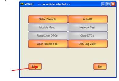 Using the MV1DU 10 USING THE MV1DU MV1DU START UP To start the MV1DU software, locate the program file by; Click Start Select All Programs Select MV1 Select Diagnostics Then Select MV1DU You can
