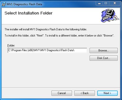 Getting Started 7 Then the Select Installation Folder window