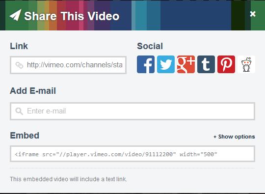 Then copy the code from the Link box and paste it where you want the video to appear in your website s page or post.