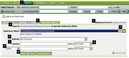 Searching OR Select All Fields. 10. Click Search to execute the search.
