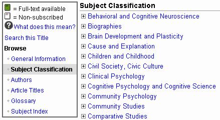 ScienceDirect Help Browsing Reference Work Classifications The Editors-in-Chief of each encyclopedia have devised classification schemes to help you locate content.