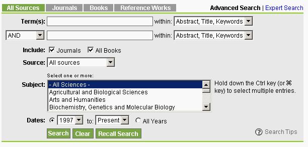 Frequently Asked Questions Searching FAQs How do I search ScienceDirect? ScienceDirect 1. Click the Search button on the navigation bar. The search page will open. 2.
