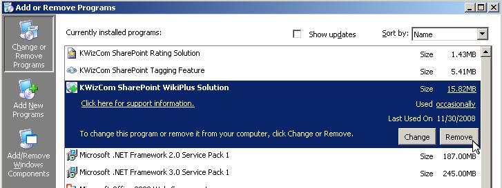 Install Wiki Plus on existing installation 1. Log in as local admin to your SharePoint server. 2.