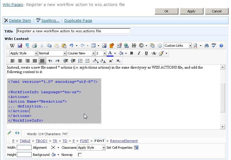 Support for standard Wiki markup language Wiki Plus supports standard wiki markup language.