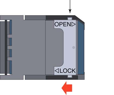 Installing the EN-4000 Page 2-11 h When the SIM is correctly positioned and the SIM socket s door is fully closed, slide the metal lock toward the center of the
