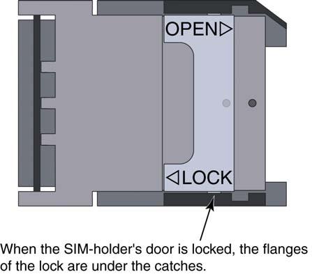 The latch should be in the locked position (Figure 2-3).