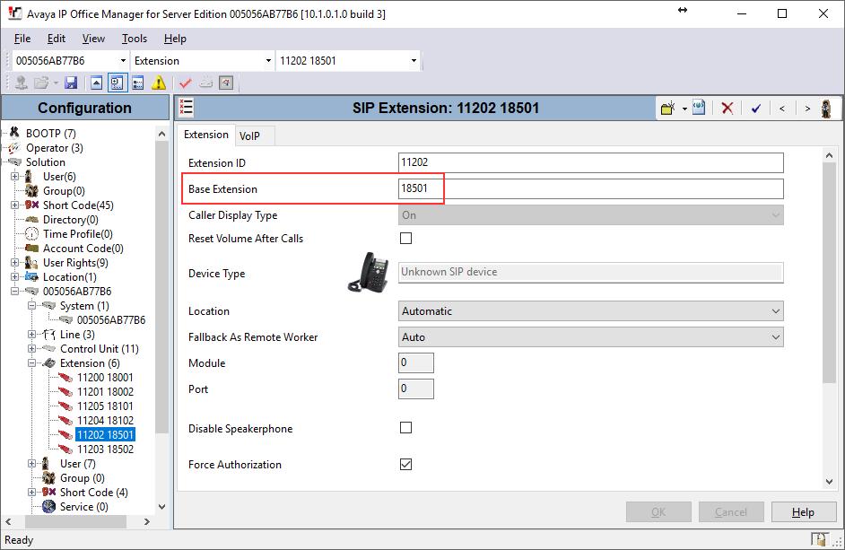 5.4. Administer SIP Extensions To create a new SIP Extension, from the configuration tree in the left pane, right-click on Extension, and select New SIP Extension from