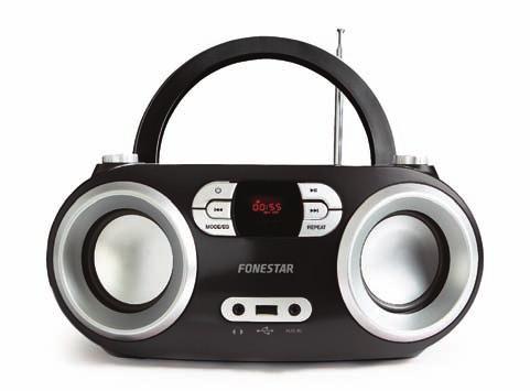 presets BLUETOOTH CD BOOMBOX Never without music F O N E S TA R A U D