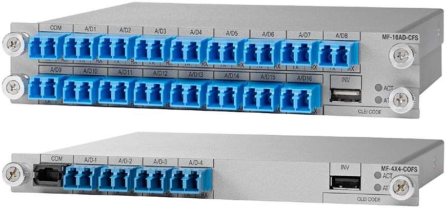 Add/Drop Modules A set of add/drop modules provides colorless, omnidirectional, and FlexSpectrum add/drop functions to 16-port Flex Spectrum ROADM Line Card -based ROADM nodes.