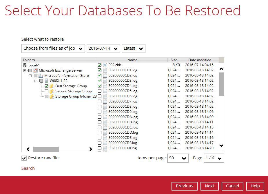 3.2 Restoring Exchange Database for Microsoft Exchange Server 2007/2010/2013/2016 1. Make sure you have followed the steps in Section 3.1 before proceeding to this section. 2. In the CloudBacko Pro main interface, click the Restore icon.