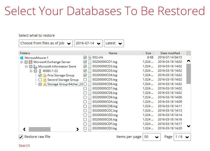 2. Select the backup set that you would like to restore data from. 3. Select the backup destination that contains the files or folders that you would like to restore. 4.